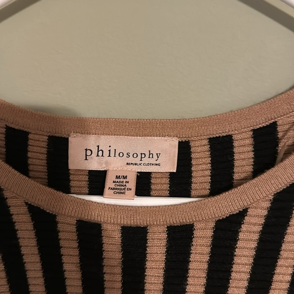 Philosophy striped sweater M - Picture 2 of 5